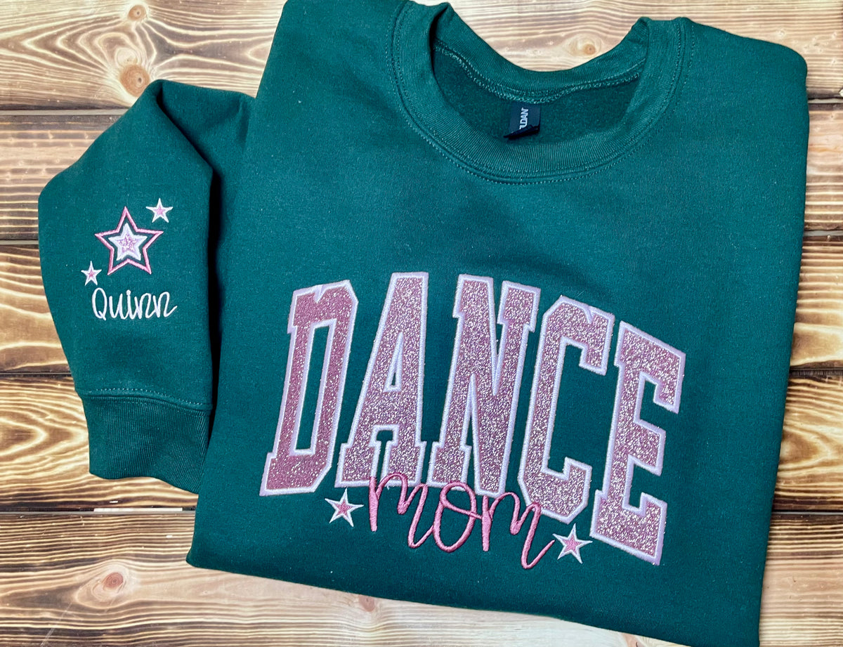 Dance MOM Custom Embroidered Crewneck Sweatshirt