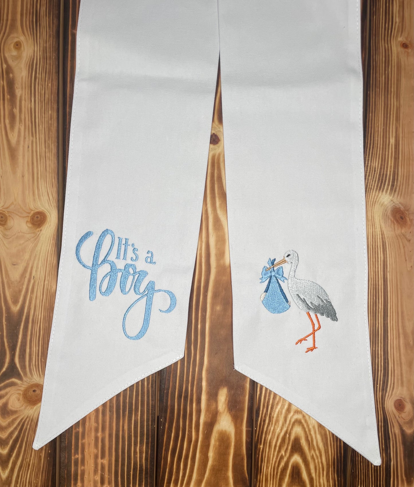 It’s a Boy Door or Baby Embroidered Sash
