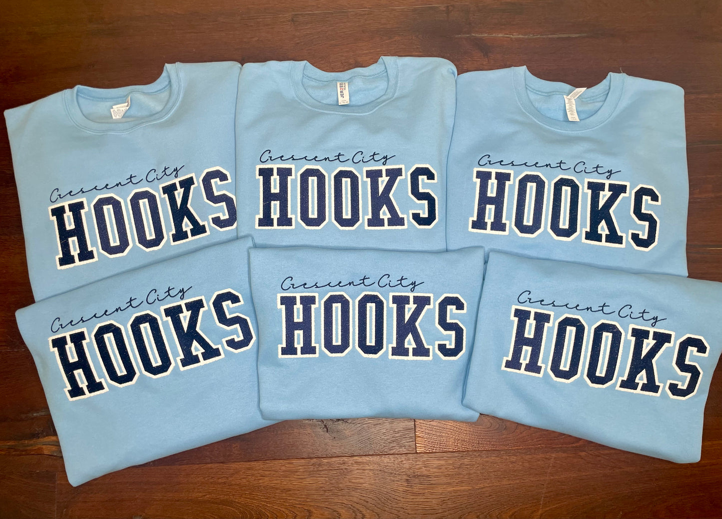Custom Team Faux Chenille Crewneck Sweatshirt