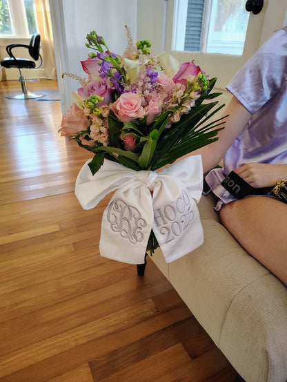 Homecoming/Prom Dance Embroidered Bouquet Sash