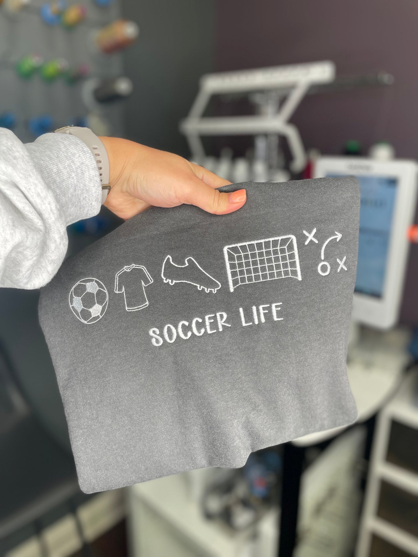 Soccer Life Embroidered T-Shirt