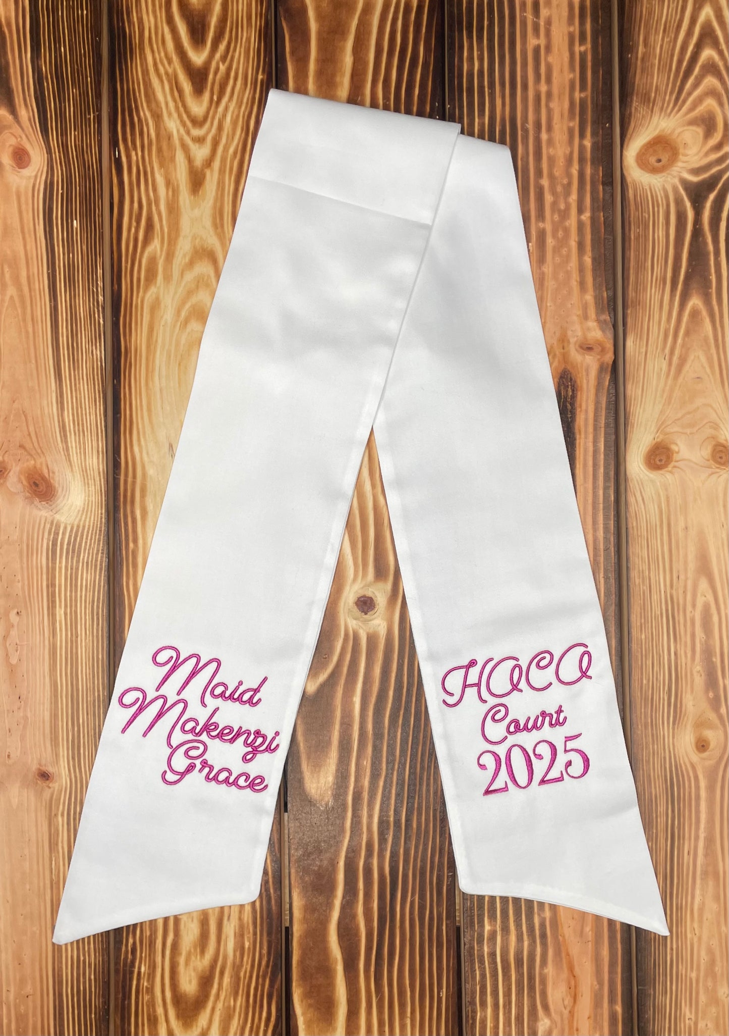 Homecoming/Prom Dance Embroidered Bouquet Sash